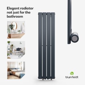 Blumfeldt Ontario, radiátor, 30 x 120, pripojenie 1/2", inštalácia na stenu, 733 W