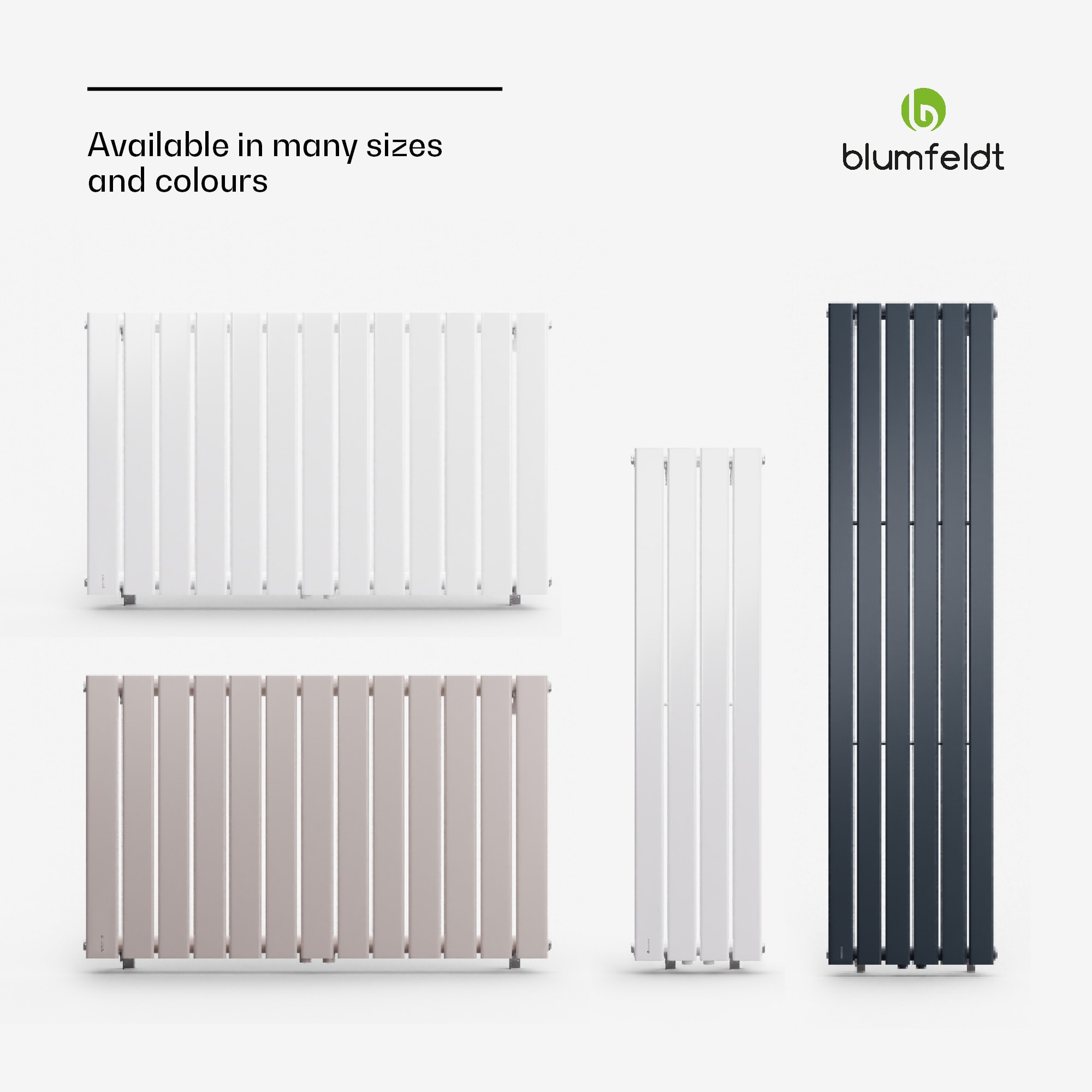 Blumfeldt Ontario, radiátor, 30 x 120, pripojenie 1/2", inštalácia na stenu, 733 W – Obrázok 4