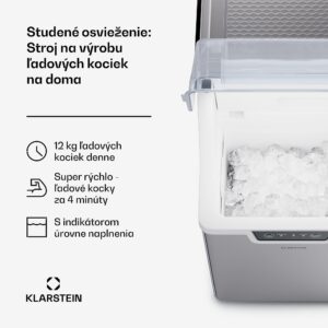 Klarstein Stroj na výrobu kociek ľadu, Wallberg Nugget Ice Maker