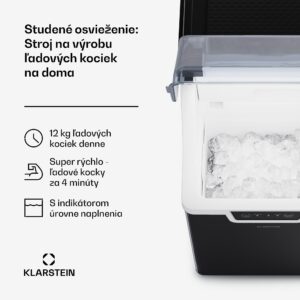 Klarstein Stroj na výrobu kociek ľadu, Wallberg Nugget Ice Maker