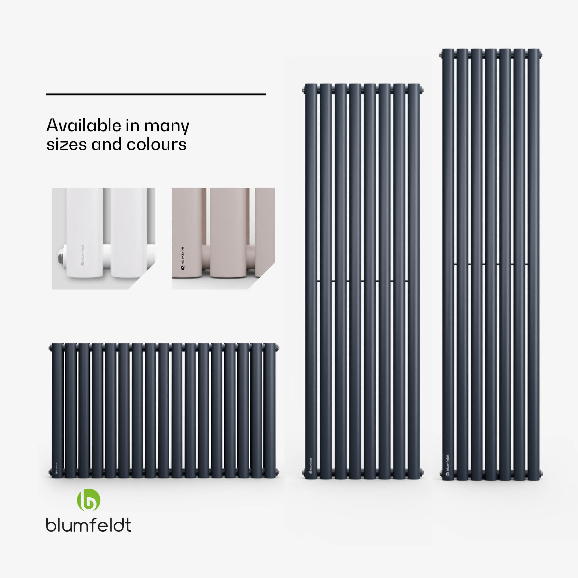 Blumfeldt Tallheo, 100 x 60, radiátor, rúrkový radiátor, 1445 W, teplá voda, 1/2 – Obrázok 4