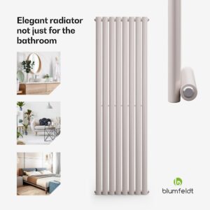 Blumfeldt Tallheo, 47 x 160, radiátor, rúrkový radiátor, 728 W, teplá voda, 1/2