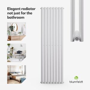 Blumfeldt Tallheo, 47 x 160, radiátor, kúpeľňový radiátor, rúrkový radiátor, 1472 W, teplovodný, 1/2