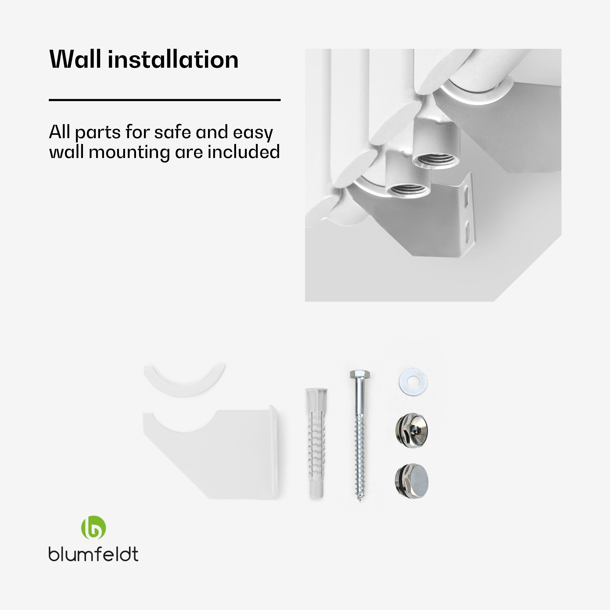 Blumfeldt Tallheo, 41 x 180, radiátor, kúpeľňový radiátor, rúrkový radiátor, 691 W, teplovodný, 1/2 – Obrázok 3