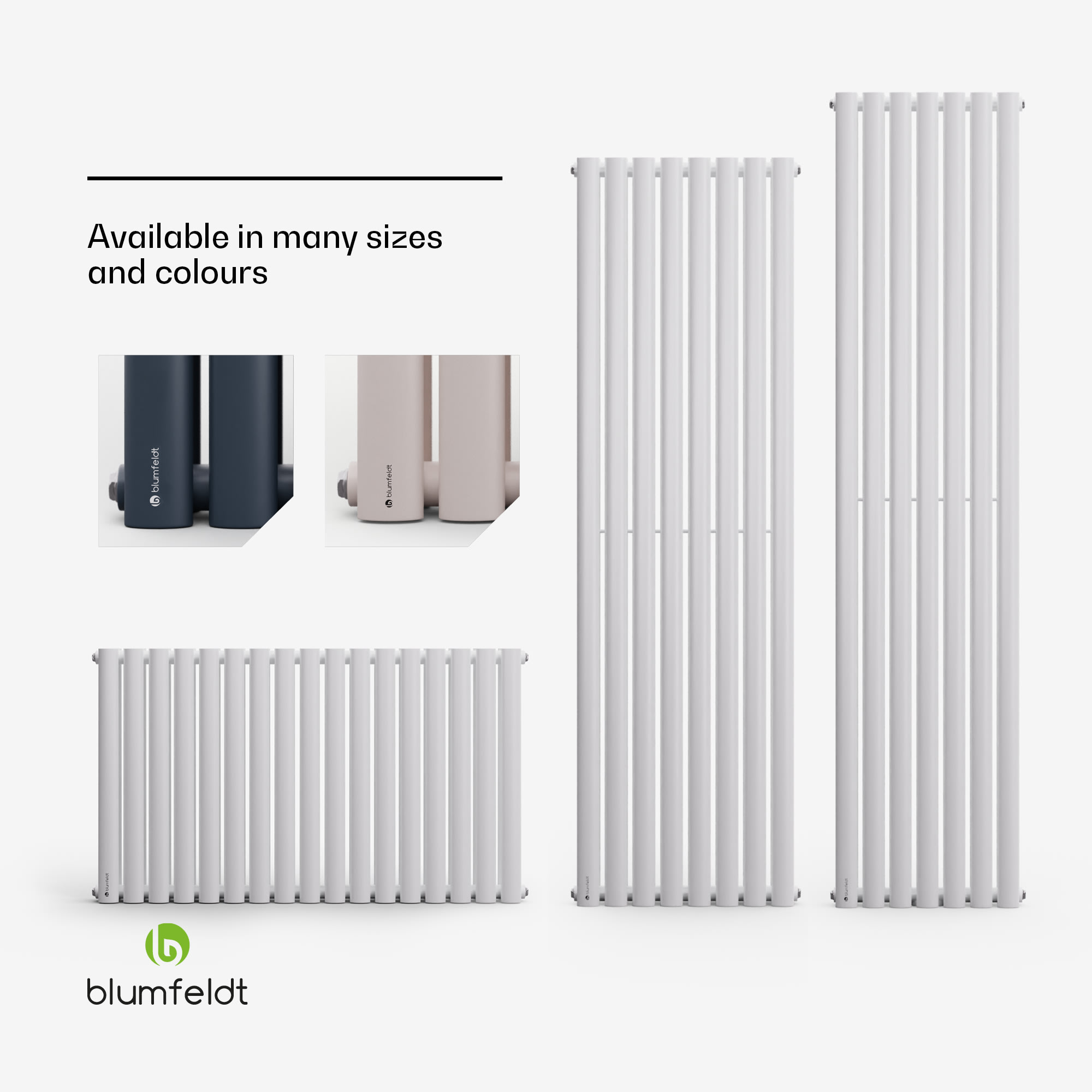 Blumfeldt Tallheo, 41 x 180, radiátor, kúpeľňový radiátor, rúrkový radiátor, 1435 W, teplovodný, 1/2 – Obrázok 4