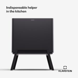 Klarstein Yuma, odpadkový kôš, 40 l, vrátane kompostéra, s nožičkami, pachový filter