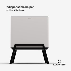 Klarstein Yuma, odpadkový kôš, 40 l, vrátane kompostéra, s nožičkami, pachový filter