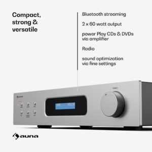 Auna Art22, Zosilňovač DAB+ BT HiFi, zosilňovač DAB+/FM rádio