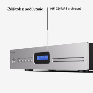 Auna Art22 CD/MP3 prehrávač, HiFi prehrávač, CD, CD-R/RW, CD-MP3, Displej, Diaľkové ovládanie