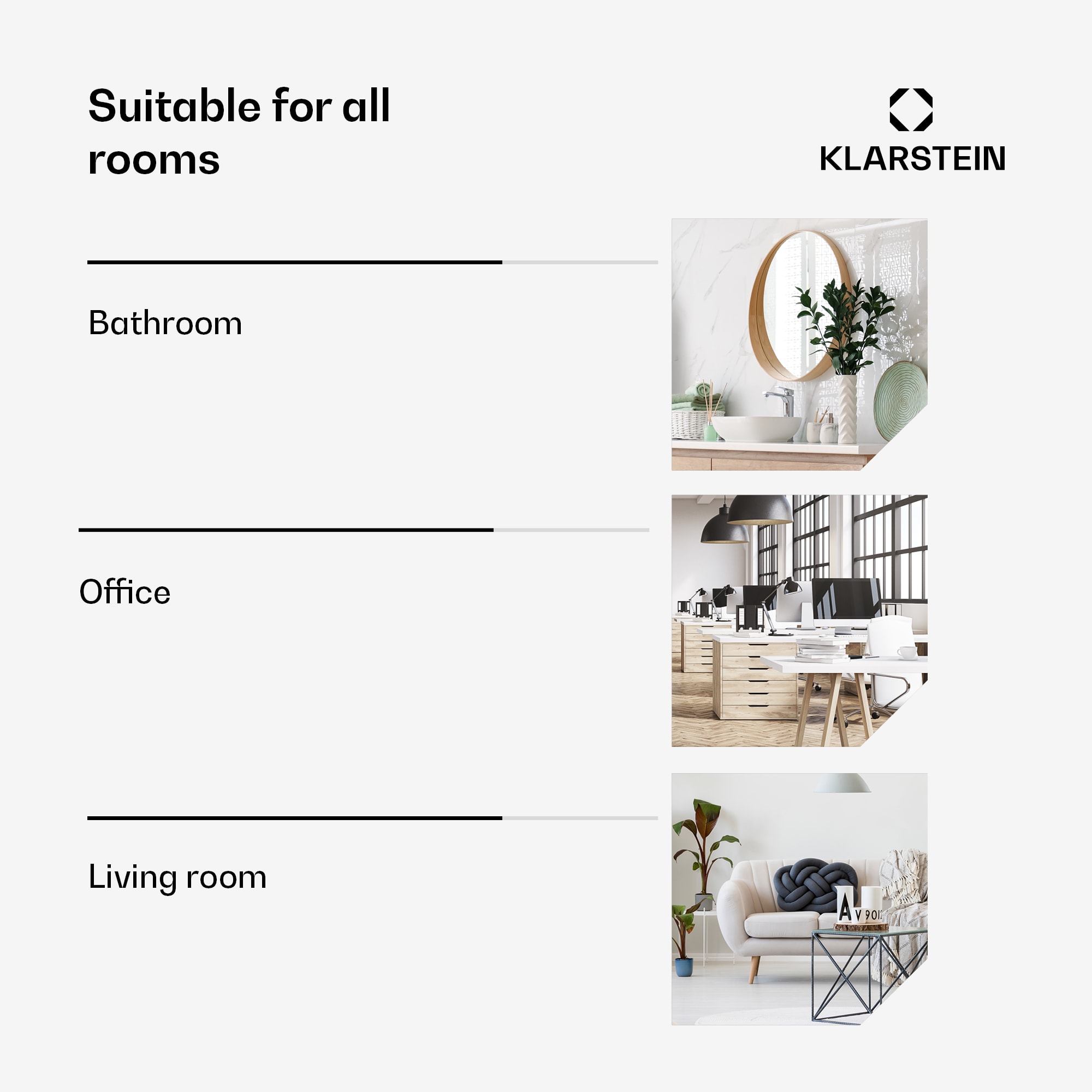 Klarstein Wonderbeam 900 Hybride Infračervený ohrievač 108 x 60 cm 900 W Týždenný časovač Diaľkové ovládanie – Obrázok 4