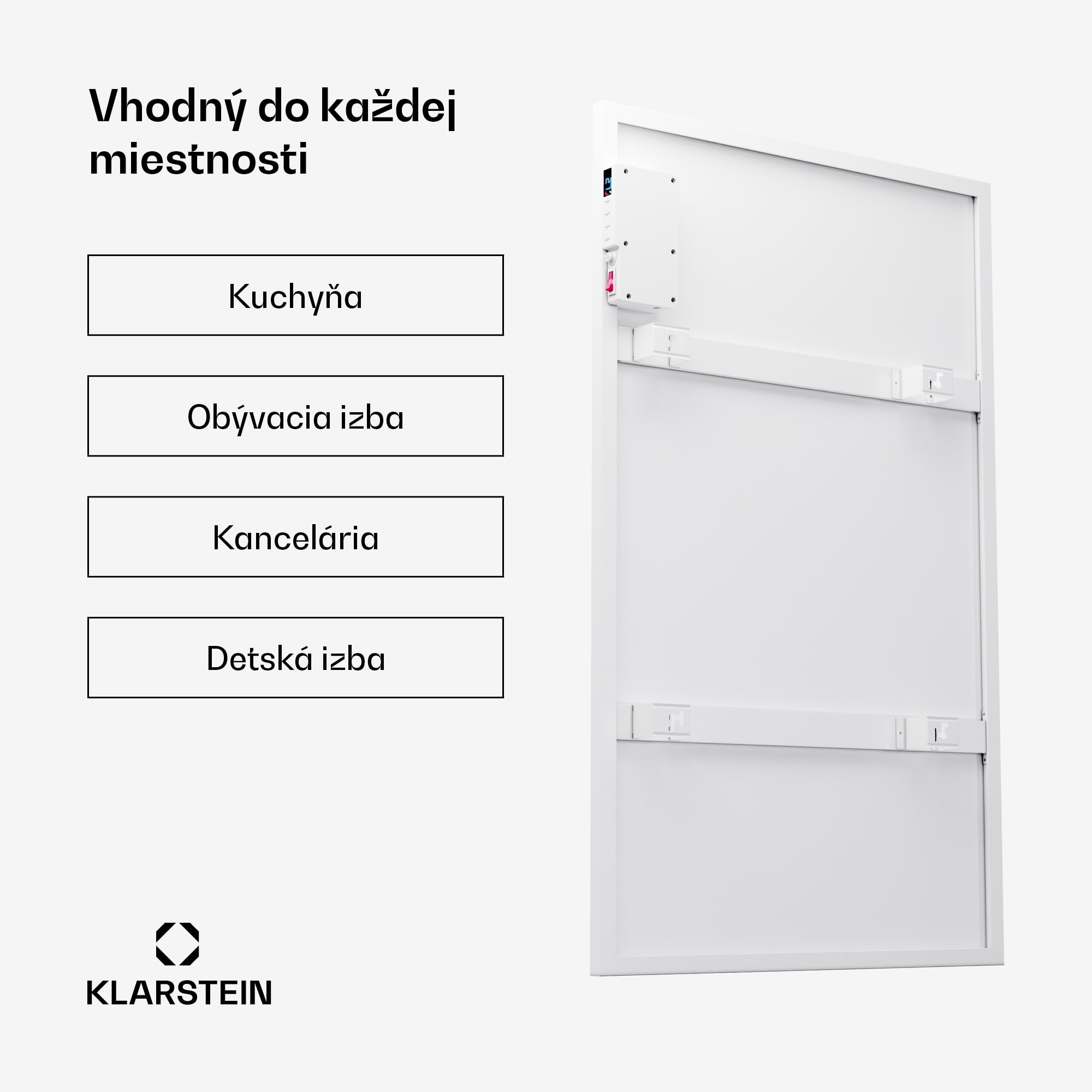 Klarstein Wonderwall Air Smart 600, infračervený ohrievač, 60 x 100 cm, 600 W, aplikácia – Obrázok 5