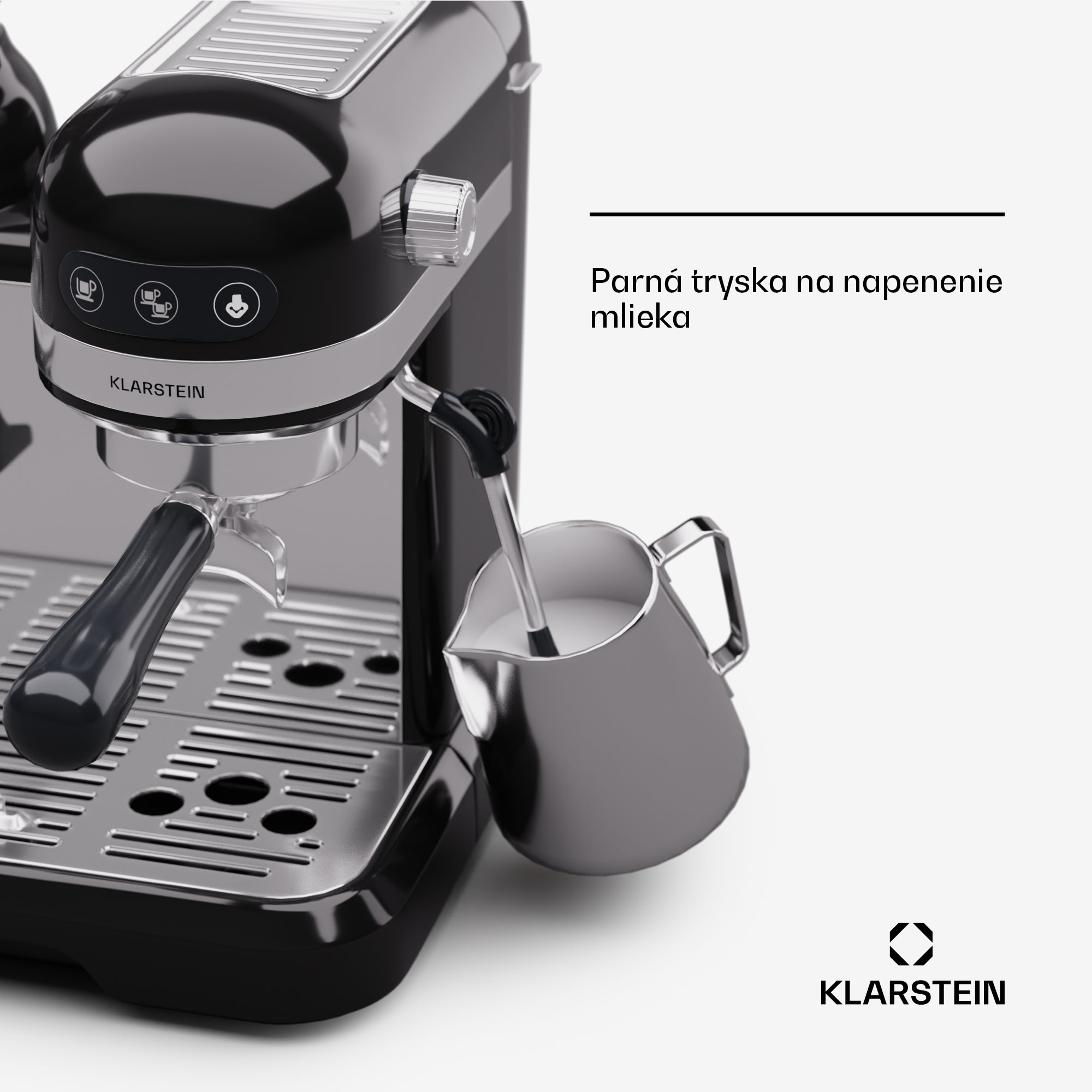 Klarstein Bella Café, espresso kávovar, vrátane mlynčeka, 1550 W, 20 bar, 1,4 litra – Obrázok 5
