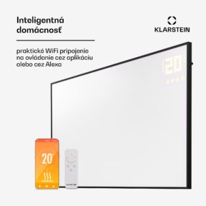 Klarstein Wonderwall Smart Bornholm, Infražiarič, 100 x 60 cm, 600 W, aplikácia