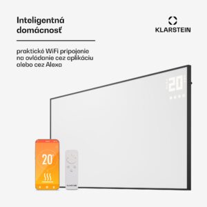 Klarstein Wonderwall Smart Bornholm, infražiarič, 120 x 60 cm, 770 W, aplikácia