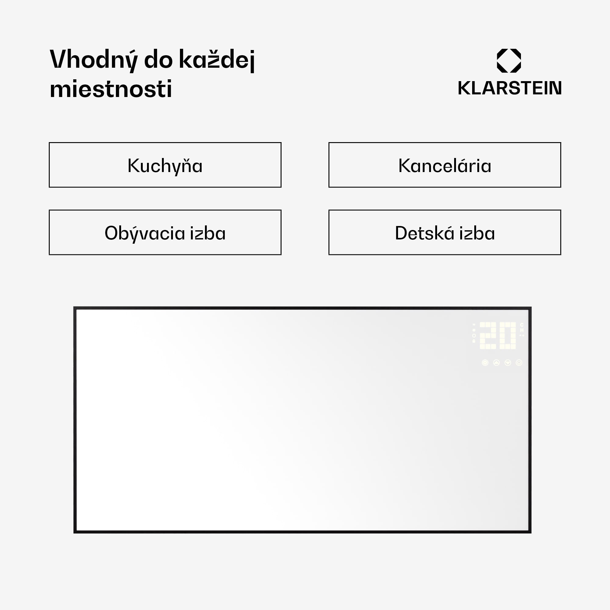 Klarstein Wonderwall Smart Bornholm, infražiarič, 120 x 60 cm, 770 W, aplikácia – Obrázok 5