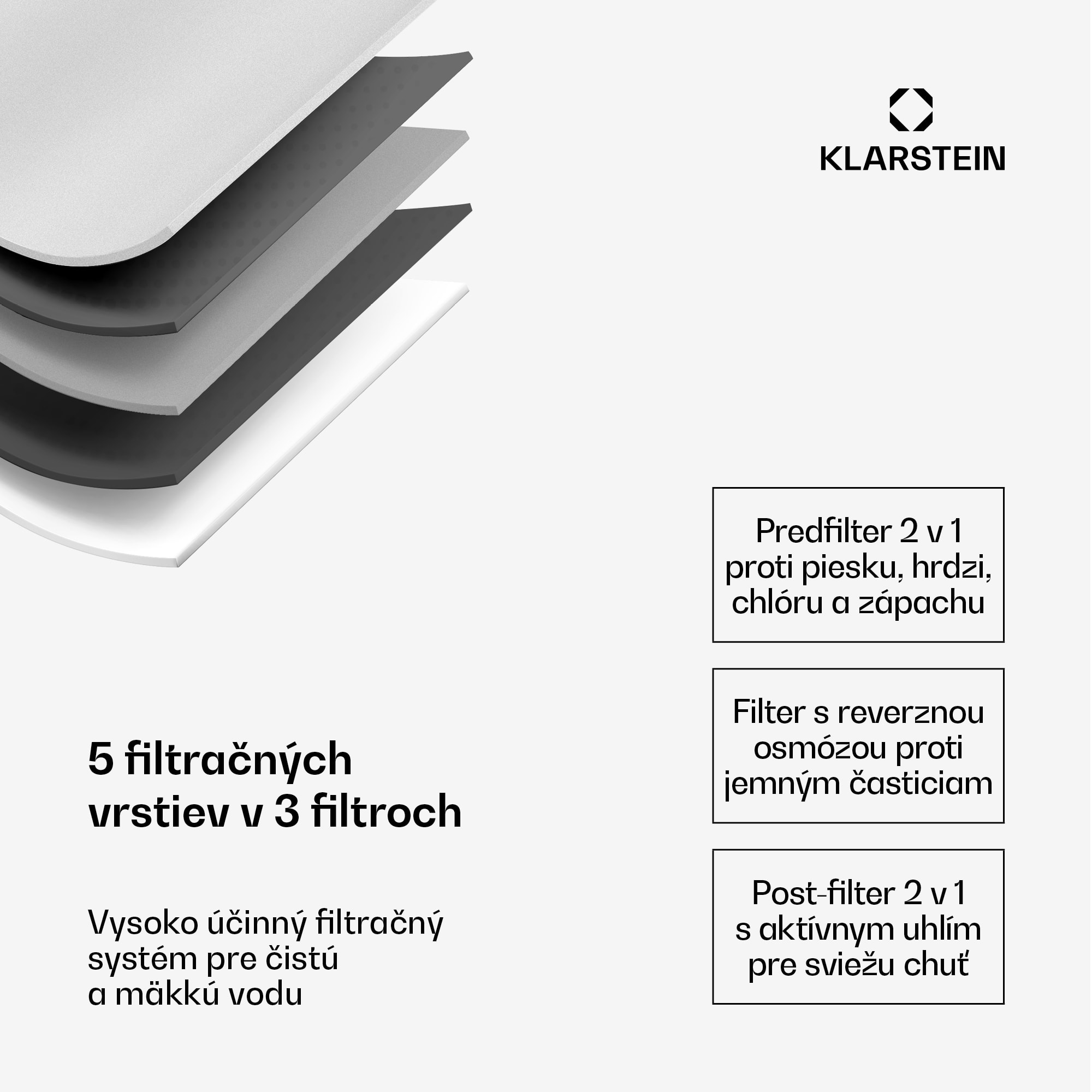 Klarstein AquaLine 3L, čistička vody, 5-stupňová filtrácia, objem 3 l, 6 teplôt vody, biela – Obrázok 3