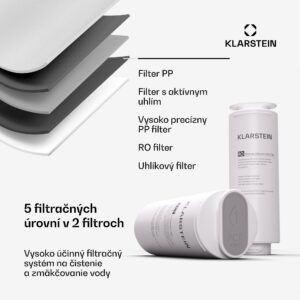 Klarstein PureLine 400, filtračný systém, reverzná osmóza, 400 GPD / 1500 L/d