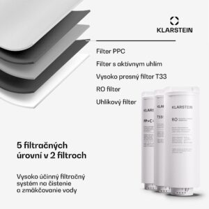 Klarstein PureFina 400, filtračný systém, reverzná osmóza, 400 GPD / 1500 L/d