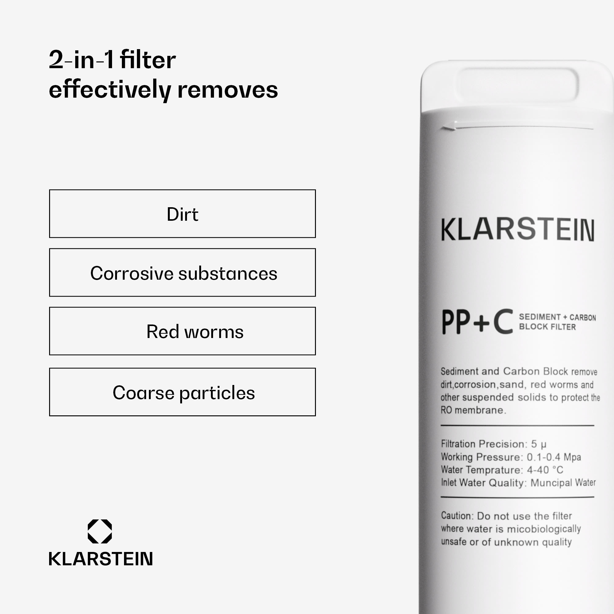 Klarstein PureFina PPC náhradný uhlíkový filter / príslušenstvo