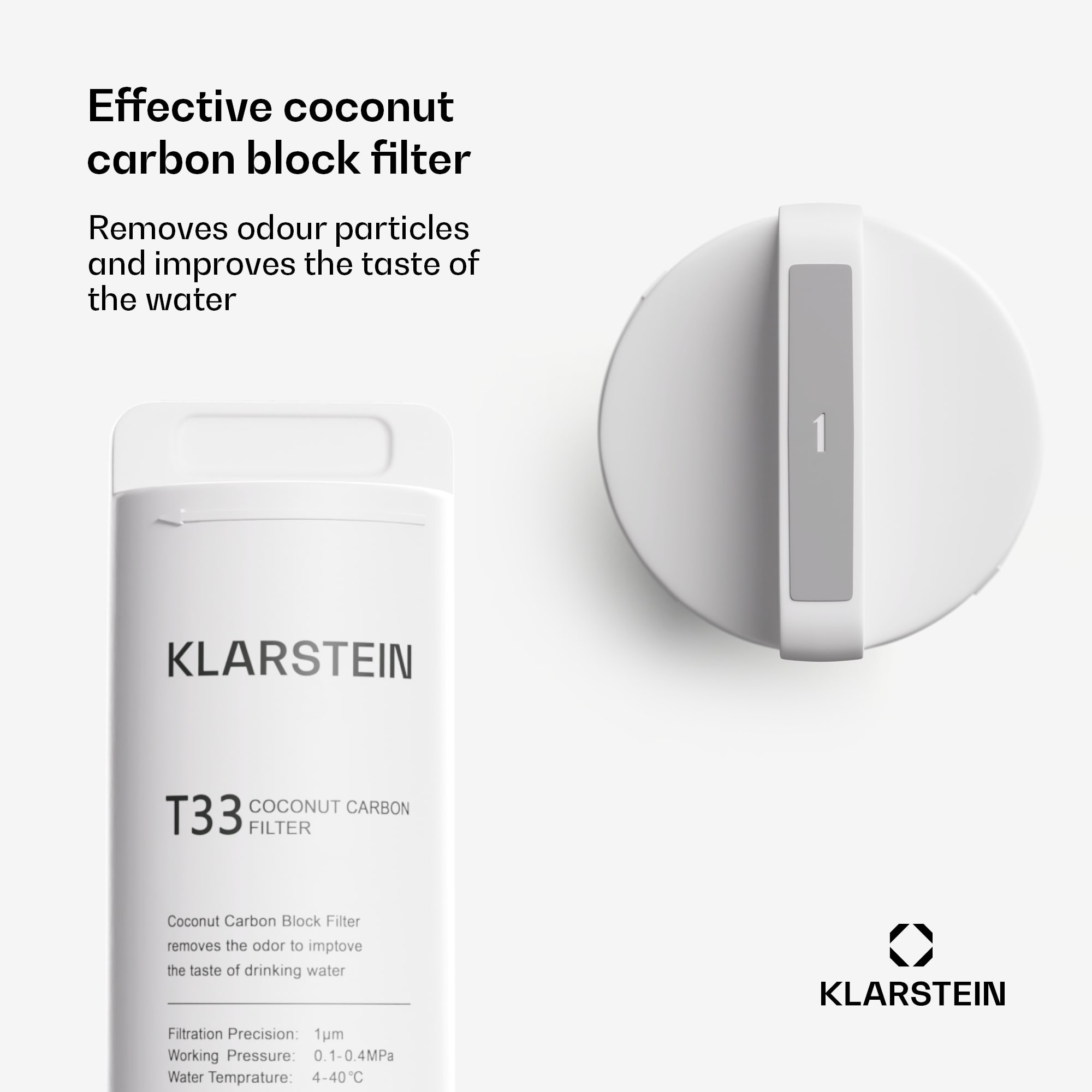 Klarstein PureFina T33 náhradný sedimentačno- uhlíkový- filter / príslušenstvo