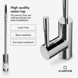 Klarstein PureLine vodovodný kohútik / náhradný / príslušenstvo, chrómovaný, s jedným otvorom