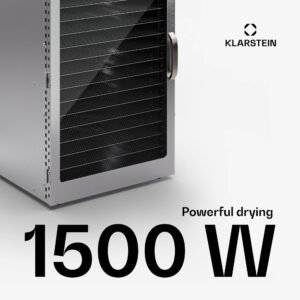 Klarstein Captain Jerky 160, sušička potravín, 1500 W, 30-90 °C, 24-hod. časovač, nehrdzavejúca oceľ