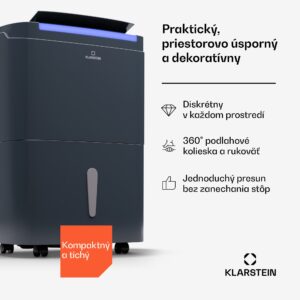Klarstein DryFy Pro Connect Smart, Odvlhčovač vzduchu, WiFi, Kompresný, 30l/d, 50-60m²