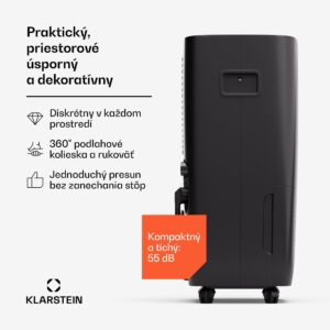 Klarstein DryFy Pro Connect 60 Smart, Odvlhčovač, WiFi, Kompresia, 60l/24h, 45-65 m²