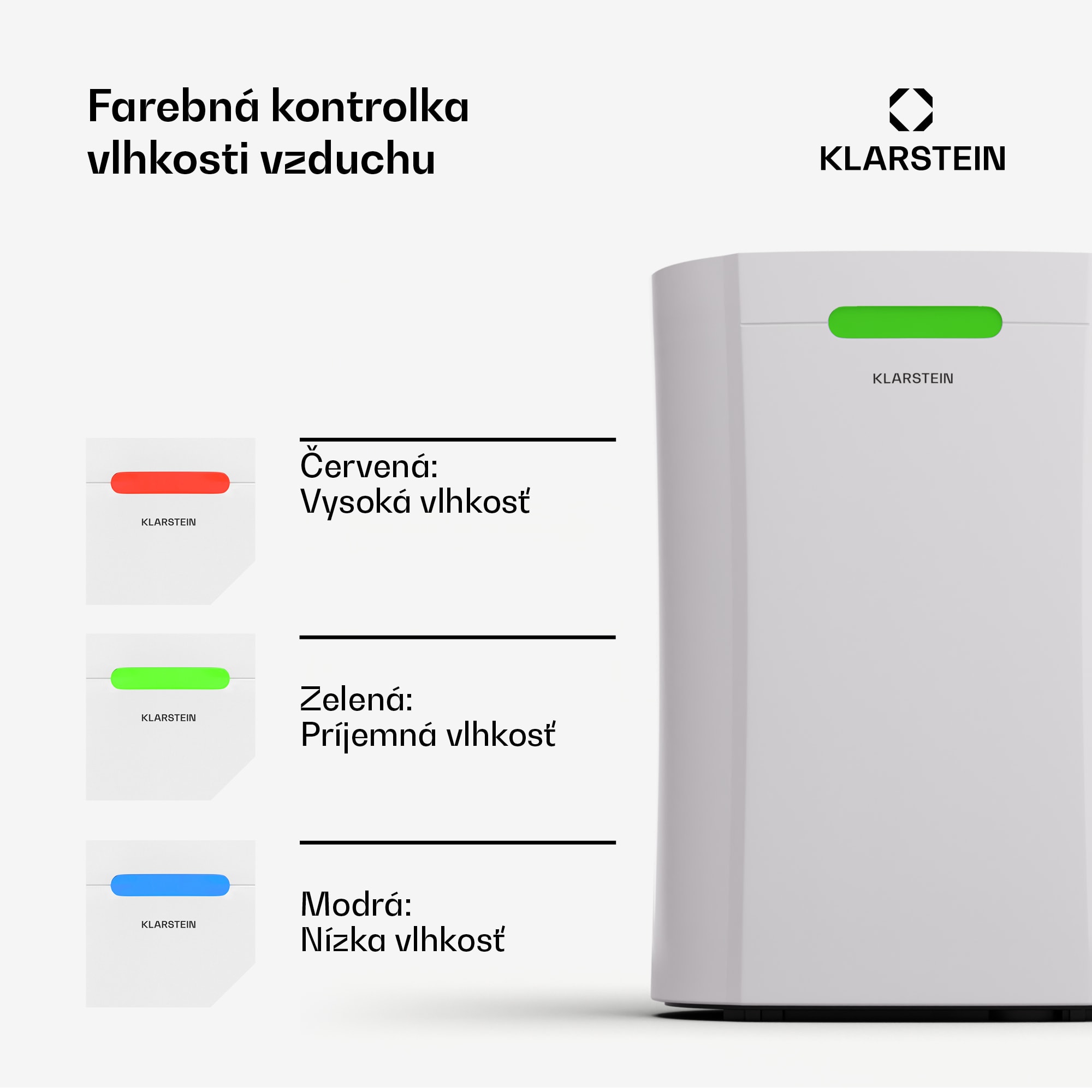 Klarstein AeroDry 10 Odvlhčovač 165W 10l/d 135m³/h 20-30 m² DrySelect 37dB – Obrázok 3