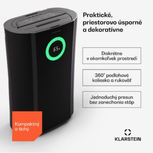 Klarstein DryFy Pro Connect 20 Smart, odvlhčovač, WiFi, kompresia, 20l/d, 50m²