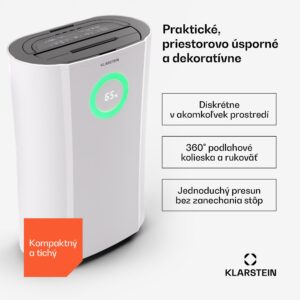 Klarstein DryFy Pro Connect 20 Smart, odvlhčovač, WiFi, kompresia, 20l/d, 35-50m²