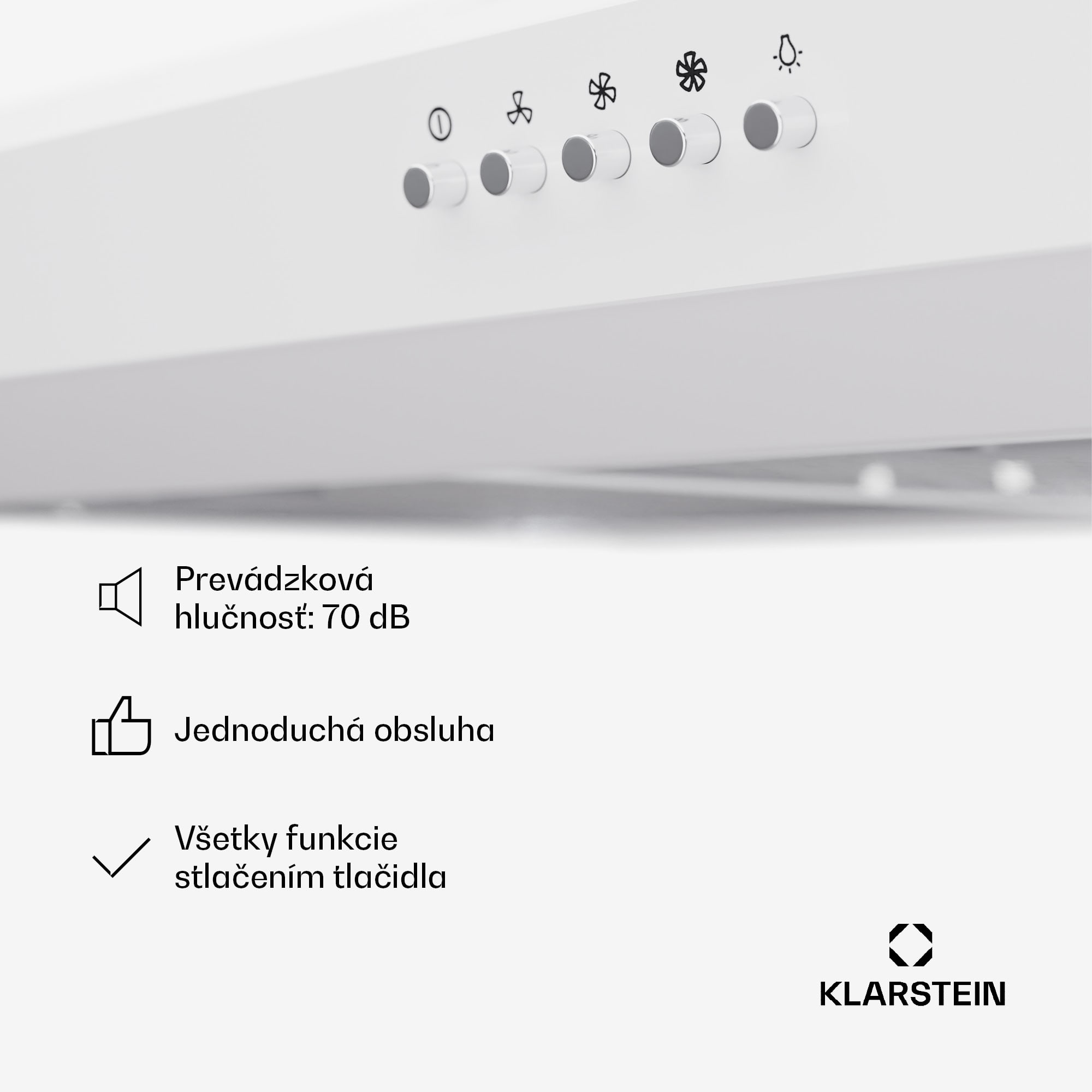 Klarstein Contempo 90, digestor, 90 cm, podskrinkový, 200 m³/h, LED, akryl, nehrdzavejúca oceľ – Obrázok 4