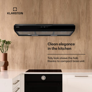 Klarstein Contempo Neo, digestor, podskrinkový, recirkulácia, 175 m³/h, SenseControl, integrované dotykové ovládanie, nehrdzavejúca oceľ / akrylátové sklo