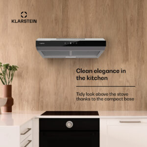 Klarstein Contempo Neo, digestor, podskrinkový, recirkulácia, 175 m³/h, SenseControl, integrované dotykové ovládanie