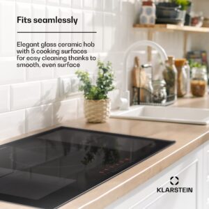 Klarstein Delicatessa 90 Hybrid Prime vstavaná indukčná varná doska 5 zón 7200 W sebestačná