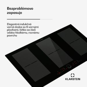 Klarstein Delicatessa 90 Full Flex vstavaná indukčná varná doska 6 zón 10 500 W sebestačná