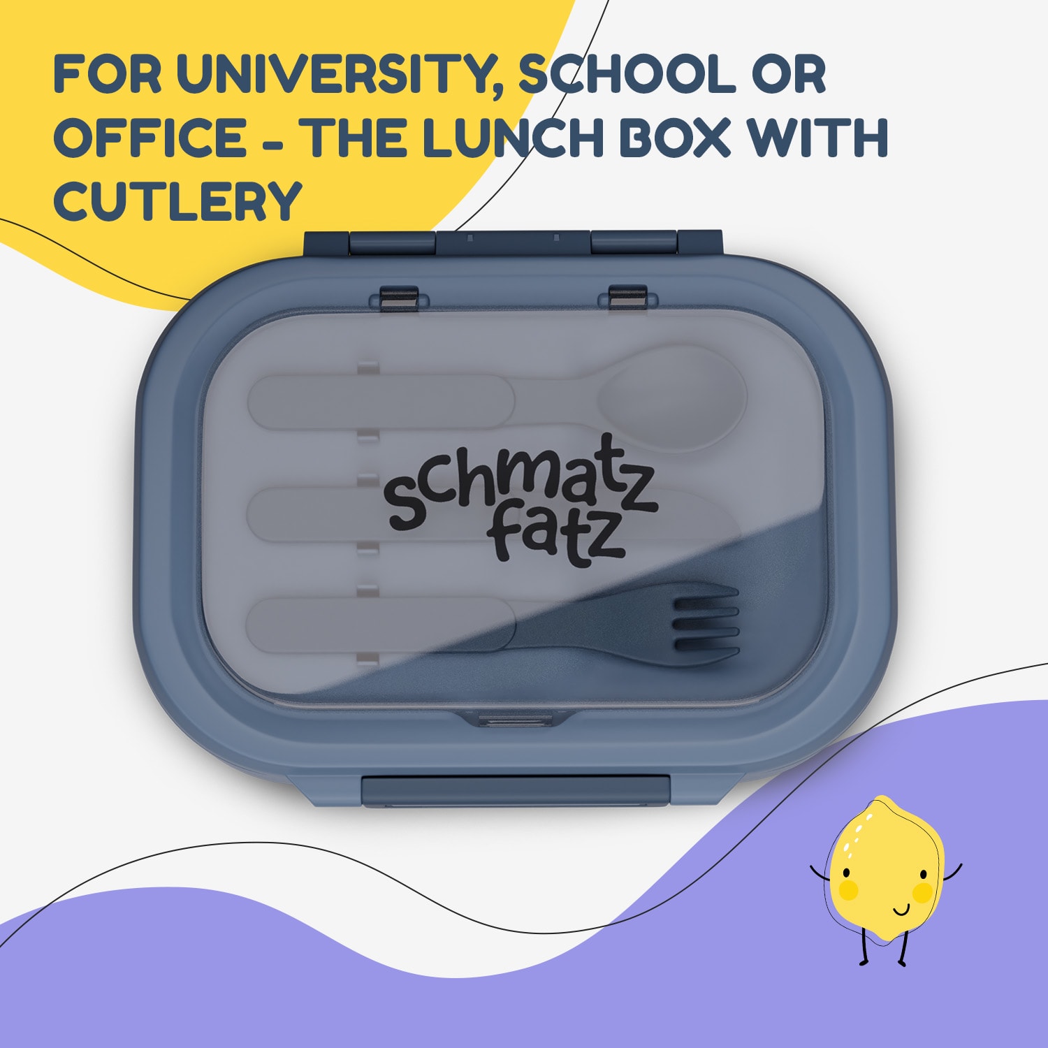 Klarstein Bunko plastový desiatový box s 3 priehradkami – Obrázok 4