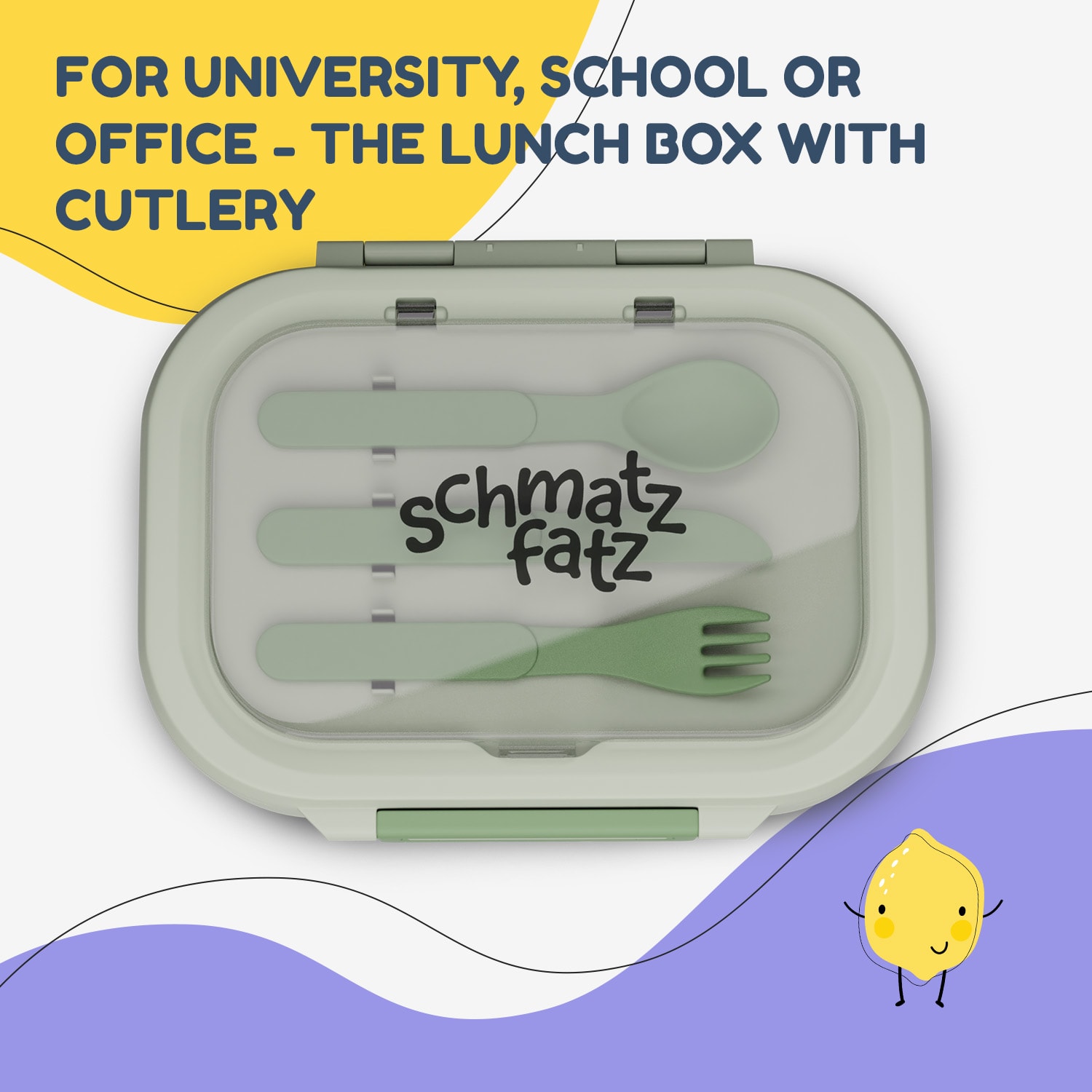 Klarstein Bunko plastový desiatový box s 3 priehradkami – Obrázok 4