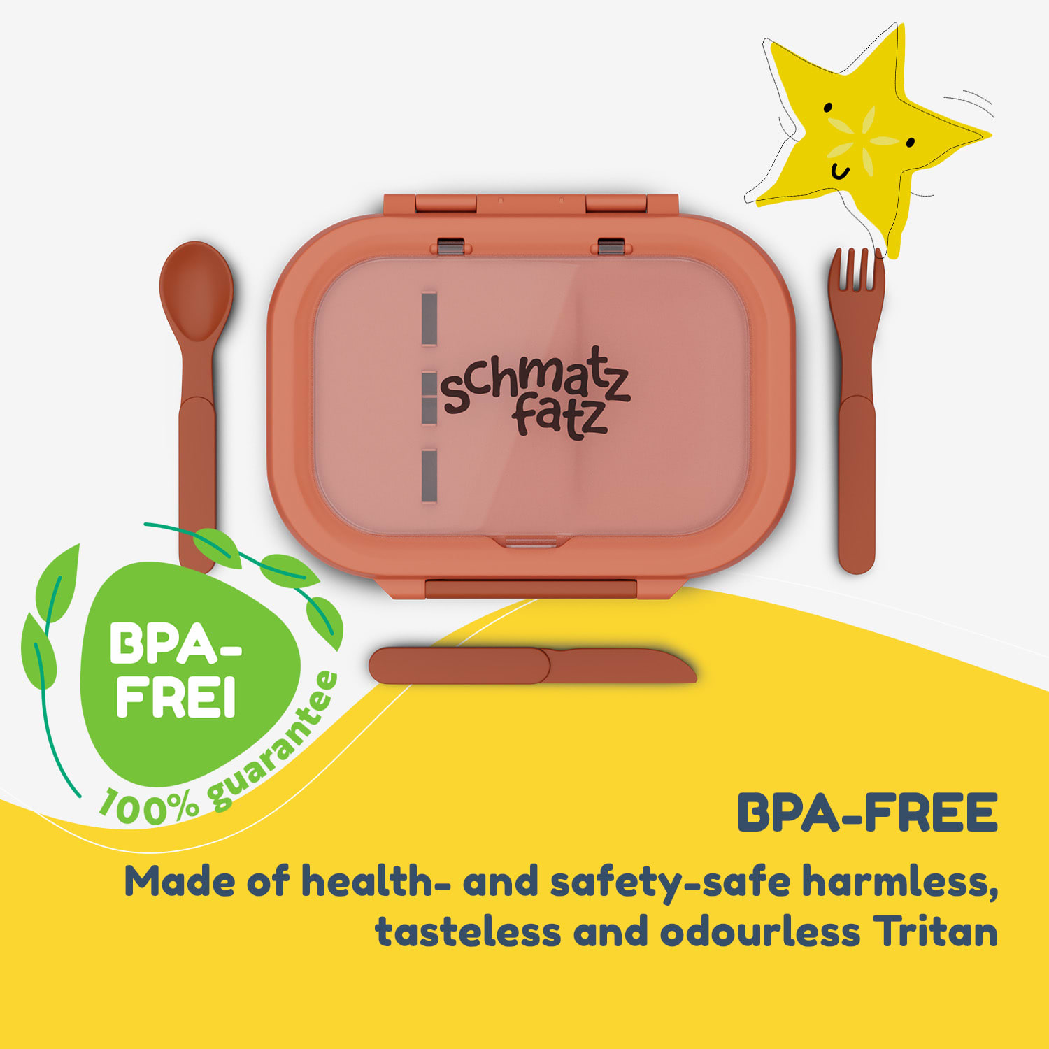 Klarstein Bunko plastový desiatový box s 3 priehradkami – Obrázok 2