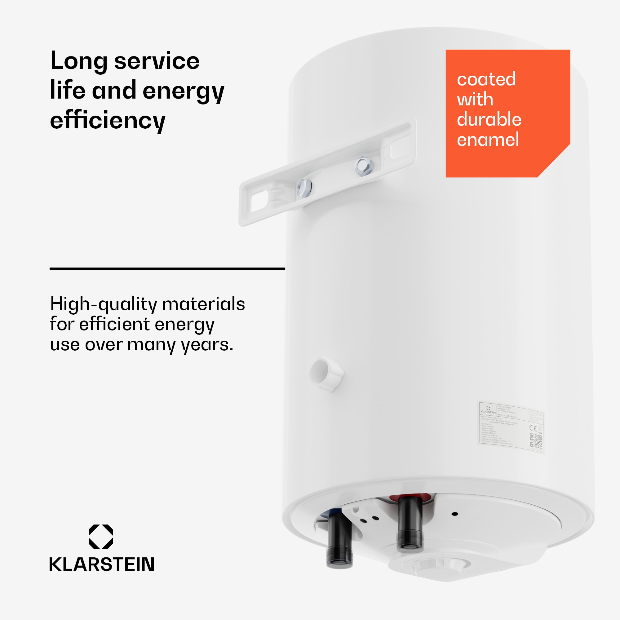 Klarstein ENDURAHEAT MAX 30, bojler, 30 litrov – Obrázok 3