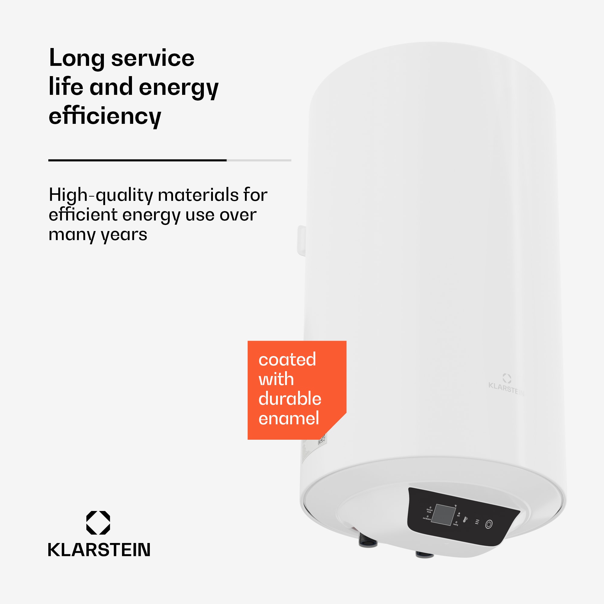 Klarstein ENDURAHEAT SMART 30, bojler, 30 litrov – Obrázok 2