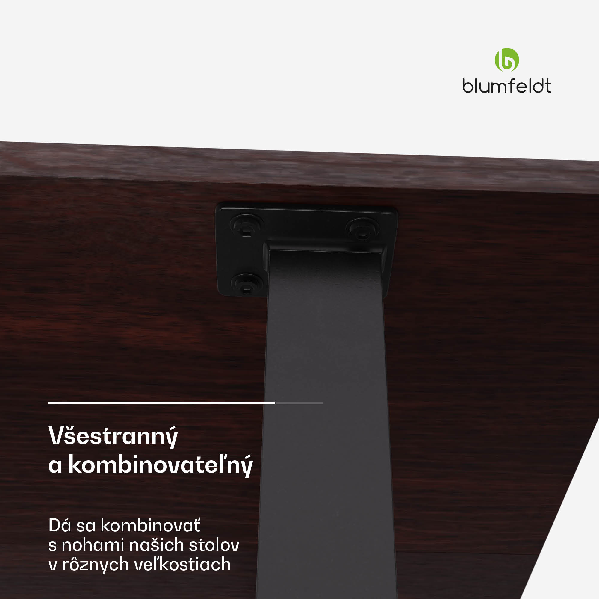 Blumfeldt Bearsdon stolová doska 140 x 80 cm pre kuchyňu a jedáleň, Robustná lamelová drevotrieska – Obrázok 3