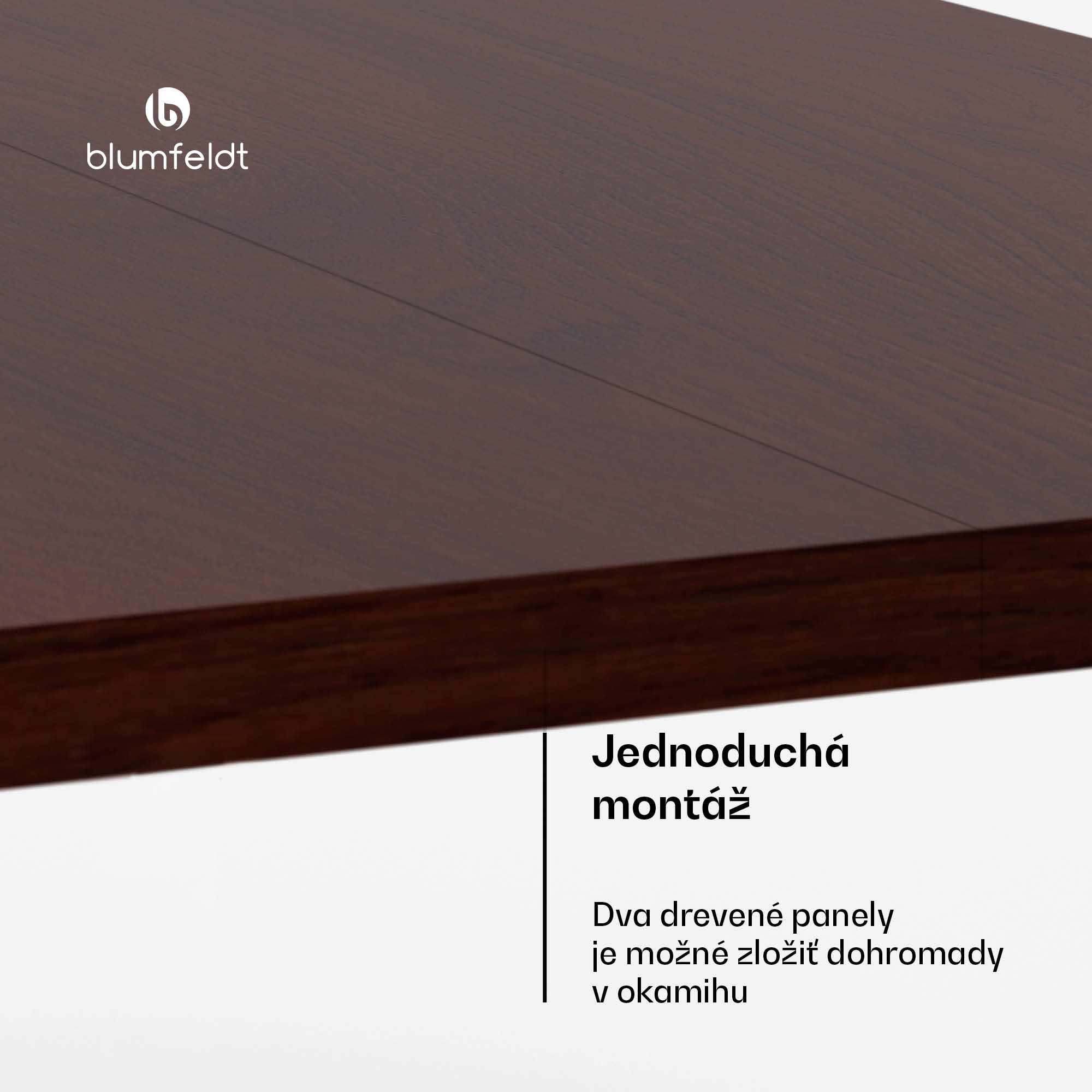 Blumfeldt Bearsdon stolová doska 180 x 90 cm pre kuchyňu a jedáleň, Robustná vrstvená drevotrieska – Obrázok 4