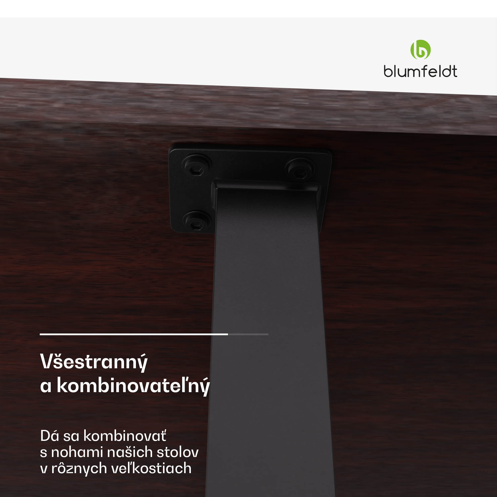 Blumfeldt Bearsdon stolová doska 200 x 100 cm pre kuchyňu a jedáleň, Robustná vrstvená drevotrieska – Obrázok 3