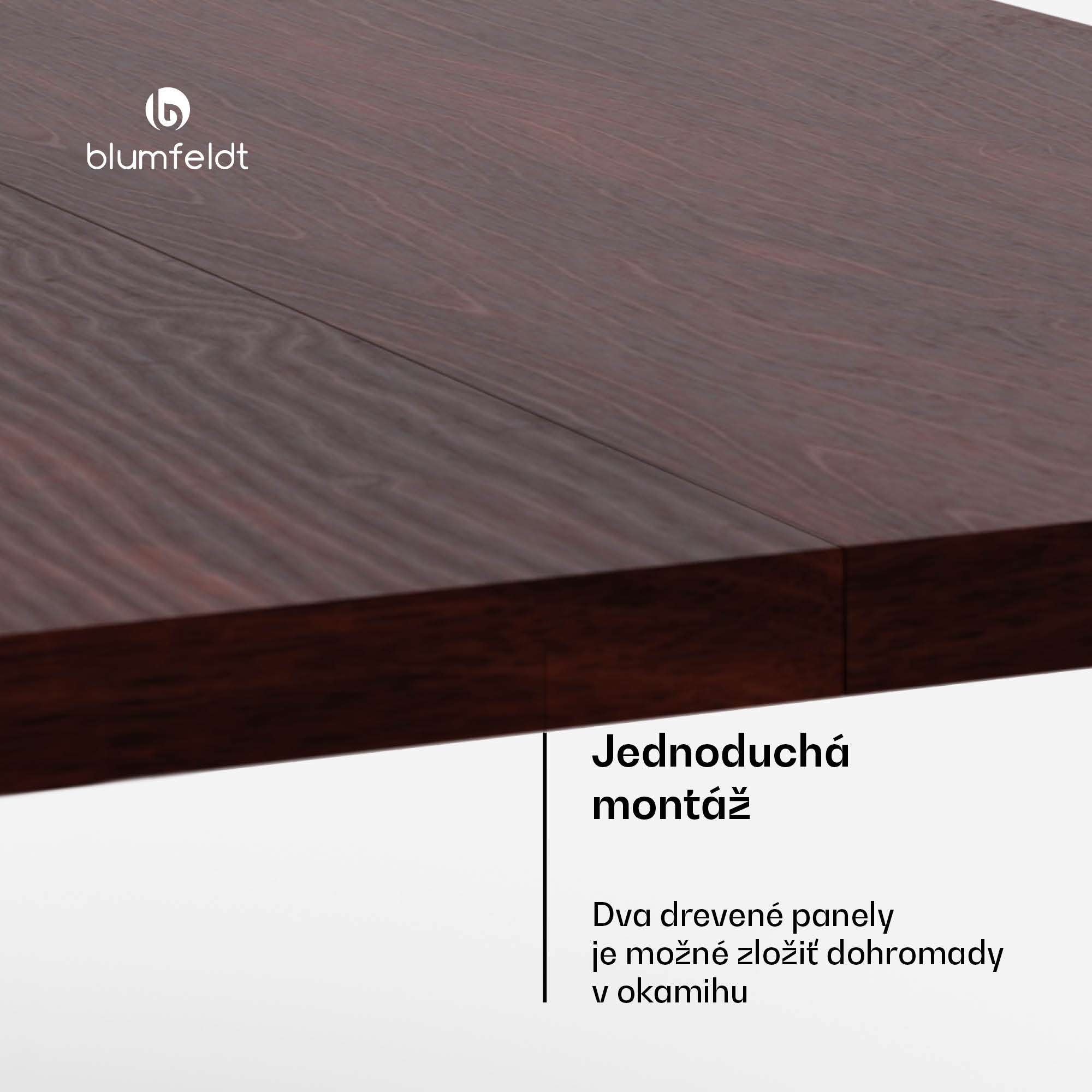 Blumfeldt Bearsdon stolová doska 200 x 100 cm pre kuchyňu a jedáleň, Robustná vrstvená drevotrieska – Obrázok 4