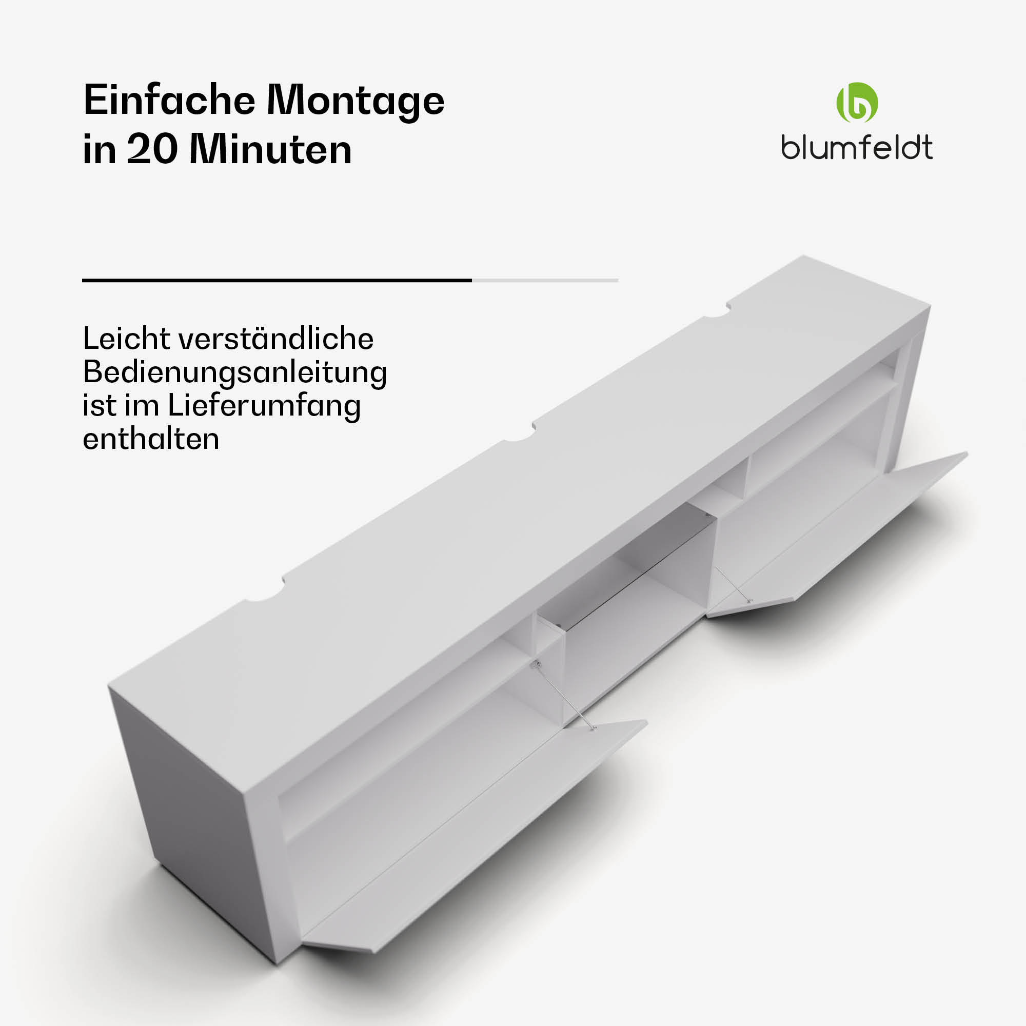 Blumfeldt Elgin, TV skrinka, 150 x 30 x 40 cm, LED – Obrázok 4