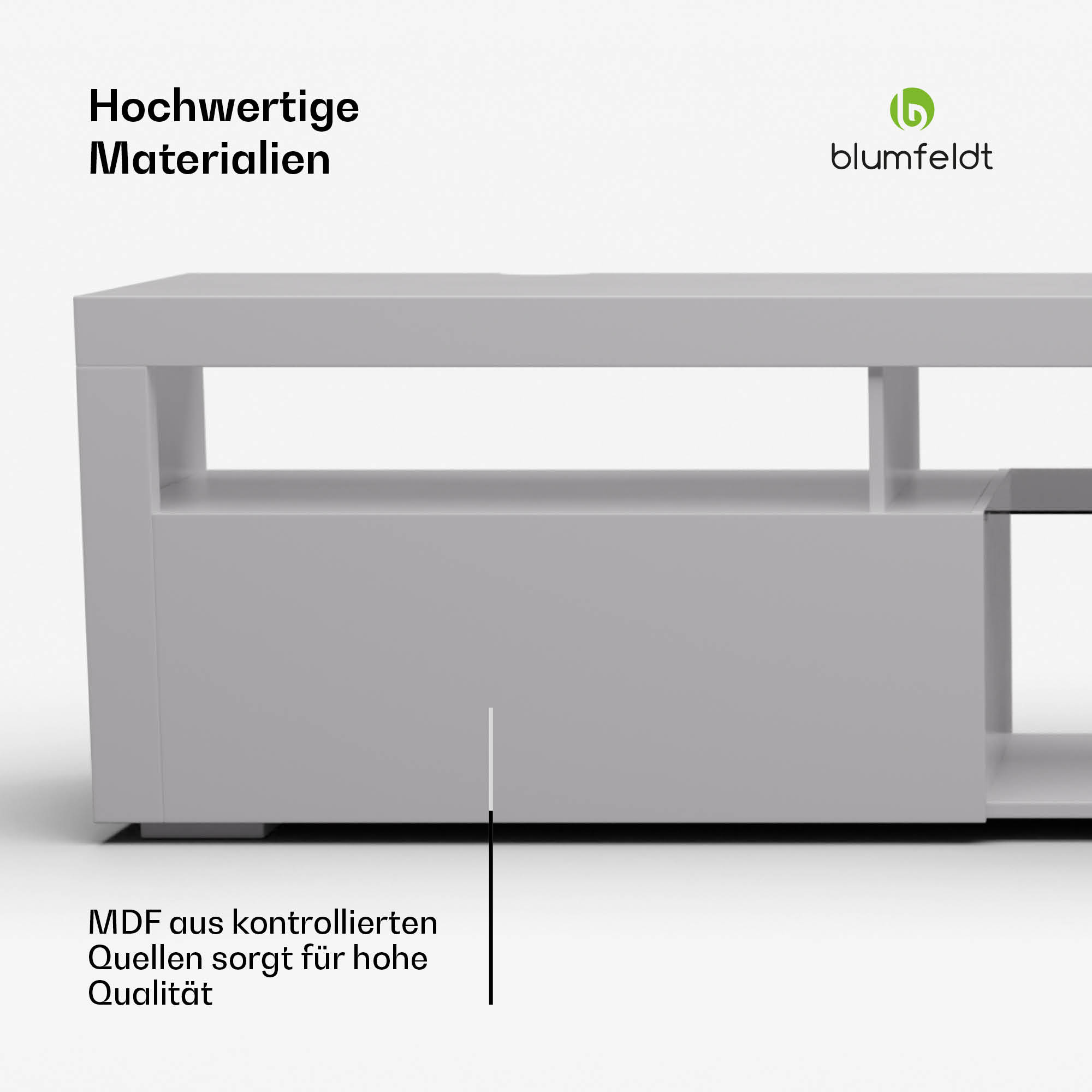 Blumfeldt Elgin, TV skrinka, 150 x 30 x 40 cm, LED – Obrázok 5