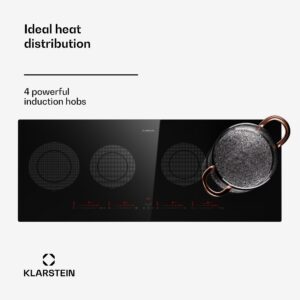 Klarstein Masterzone Slim Round, indukčná varná doska, max. 7200 W, vstavaná, 4 zóny