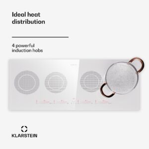 Klarstein Masterzone Slim Round, indukčná varná doska, max. 7200 W, vstavaná, 4 zóny