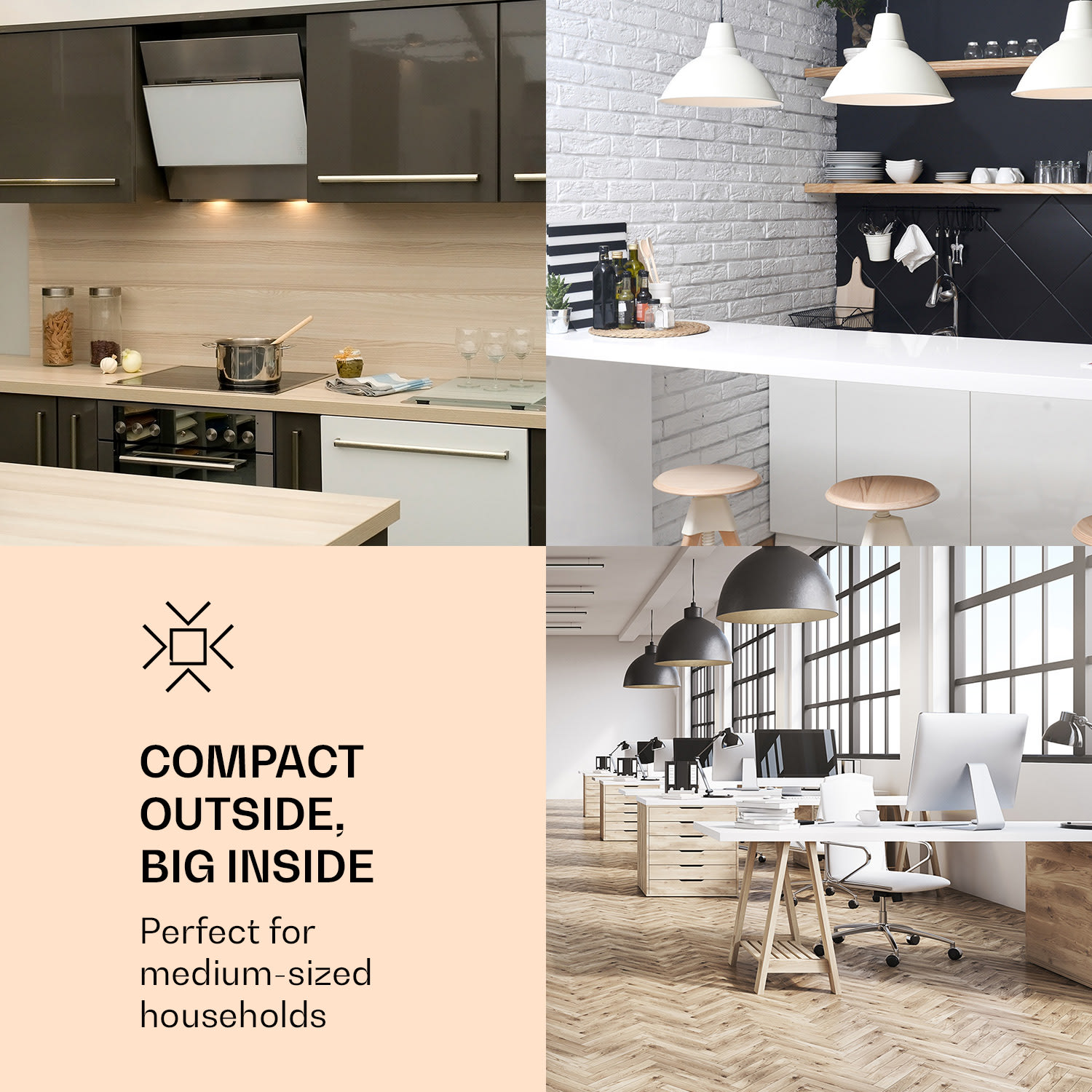 Klarstein Laika 60L, mraznička, 60 l, 3 zásuvky, teplota: -18 až 0 °C – Obrázok 2